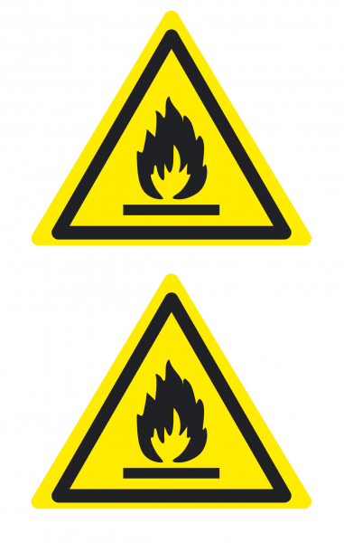 Warnaufkleber Leicht entzündlich